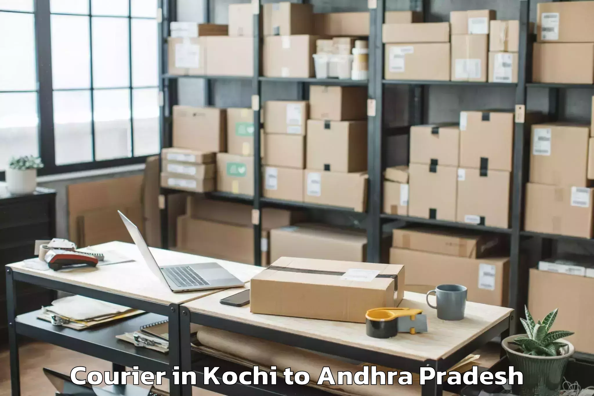 Top Kochi to Peddaraveedu Courier Available